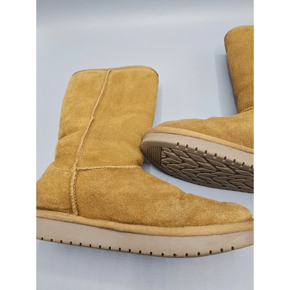 Koolaburra by UGG Victoria Tall Boots‎ Womens US 4 Chestnut Suede Pull On